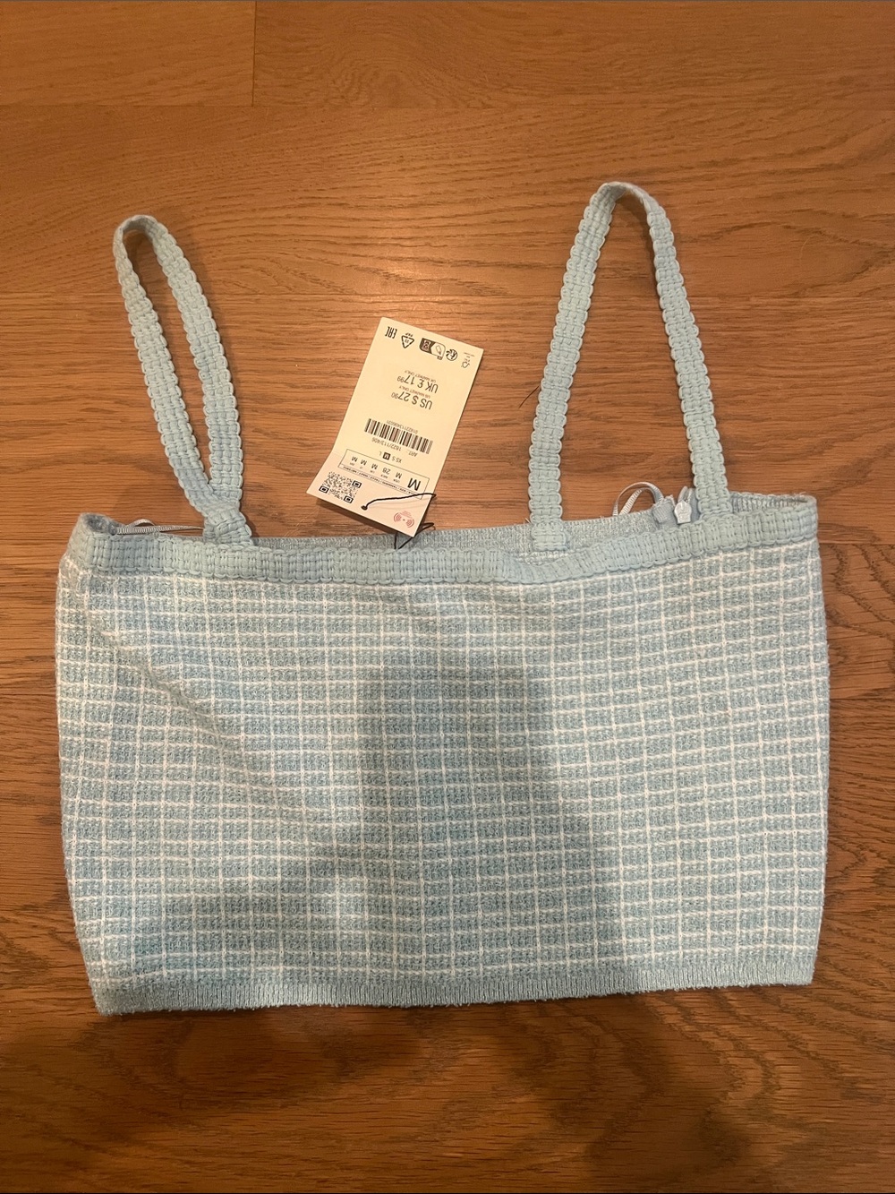 Light Blue Women’s Knit crop top